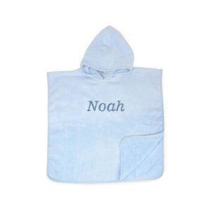 Poncho baby licht blauw