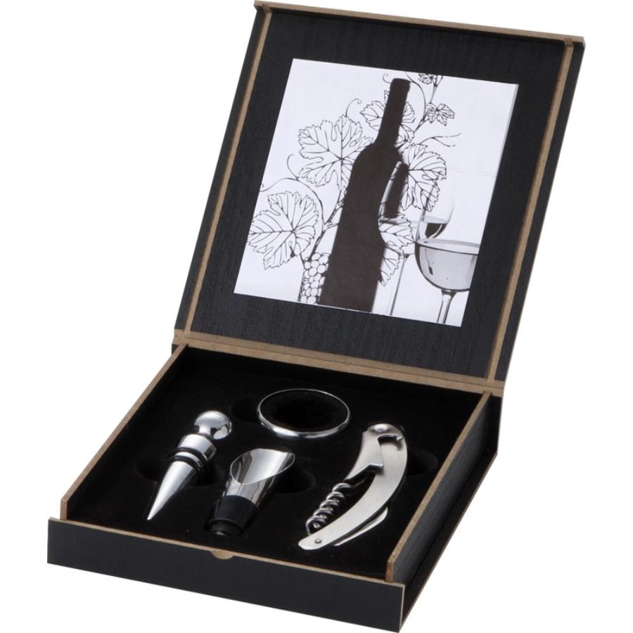 Wijnset 4-delig in geschenkverpakking