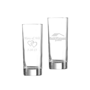 Set 6 longdrinkglazen 33 cl. (incl. gravure)