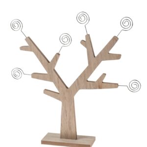 Houten boom met memohouders