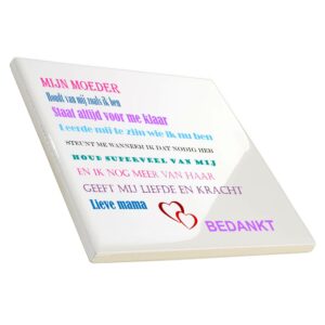 Tegeltjes wijsheid "Moeder" (incl. bedrukking)