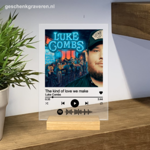 Spotify op plexiglas 20 x 30 cm