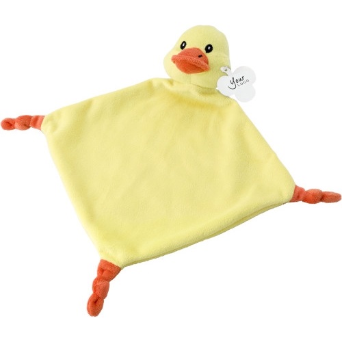 Knuffeldoekje eend met bedrukking - Afbeelding 2