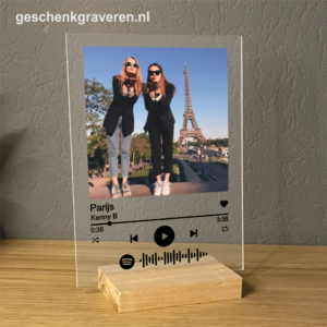 Spotify op plexiglas 14 x 20 cm
