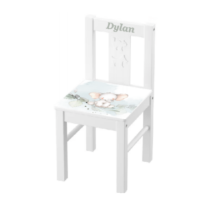 Kinderstoeltje Kritter (Ikea) wit inclusief bedrukking