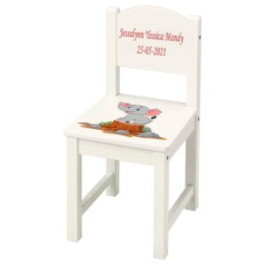 Kinderstoeltje Sundvik (Ikea) wit inclusief bedrukking