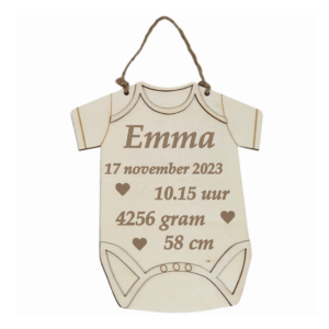 Rompertje in hout met ophangkoord