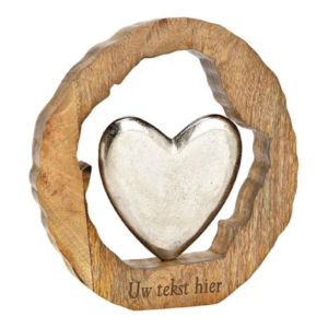 Beeld mangohout "In My Heart"