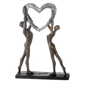 Sculptuur "Forever Love" polyresin en bronskleur
