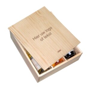 Wijnkist met schuifdeksel